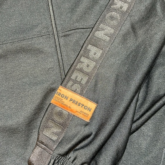 Heron Preston Logo Tape Zip Up Track Top 'Black' - Picture 6 of 16